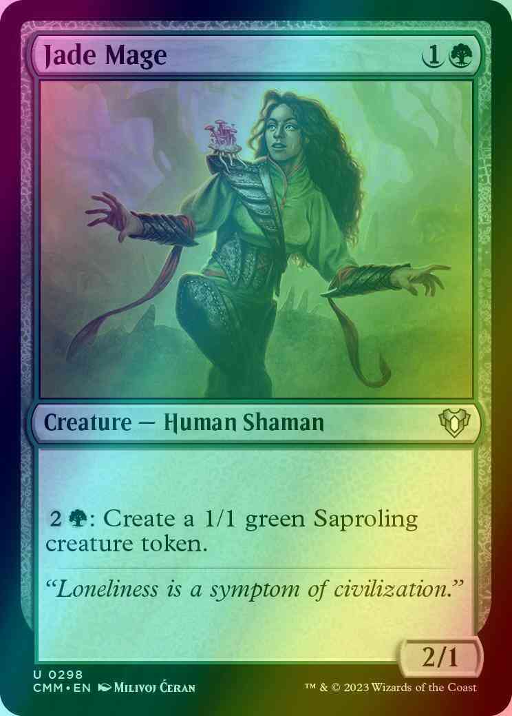 Jade Mage [298] [Commander Masters] [Foil]