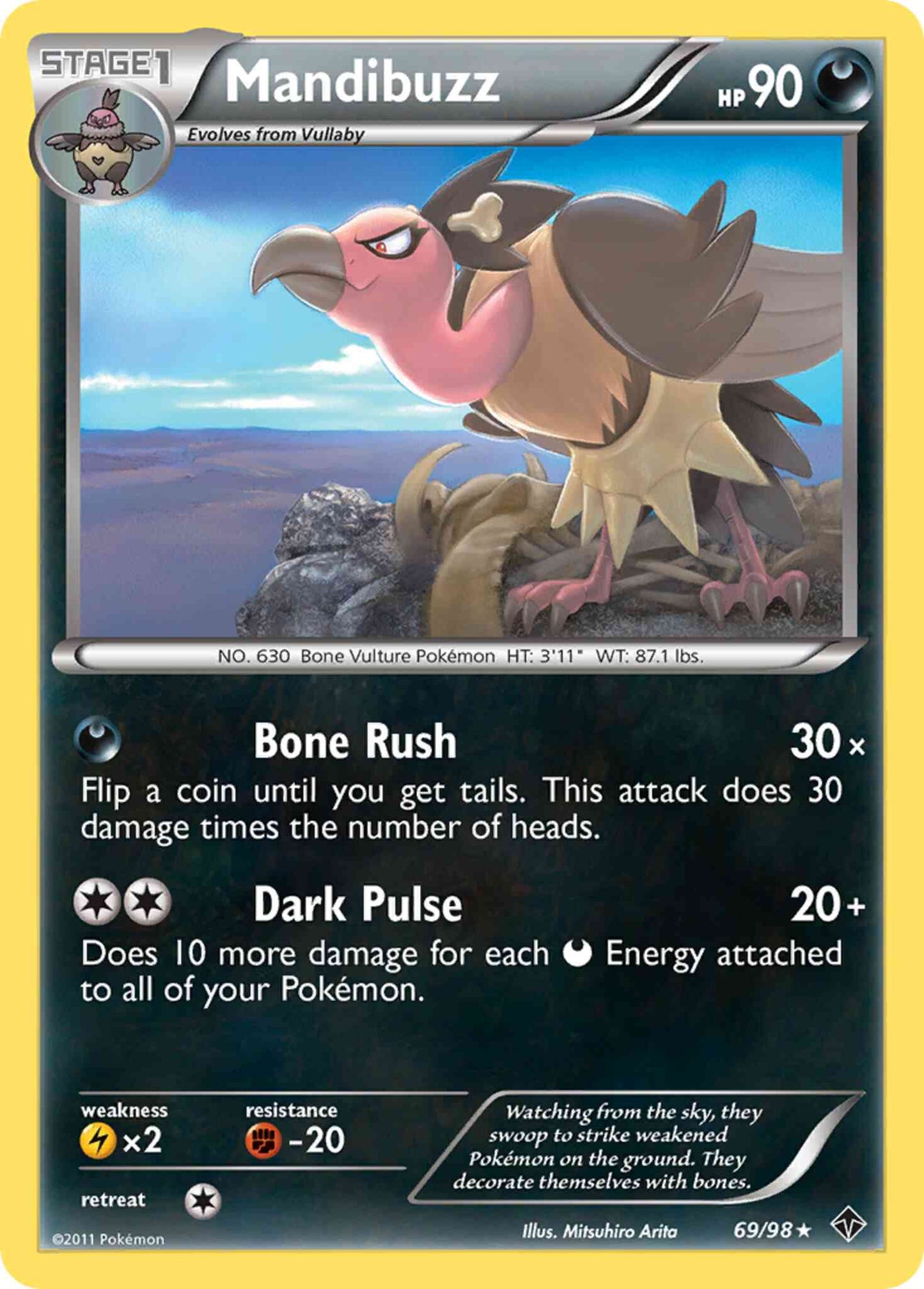 Mandibuzz - 69/98 - Rare [bw2-69] [Non-Holo]