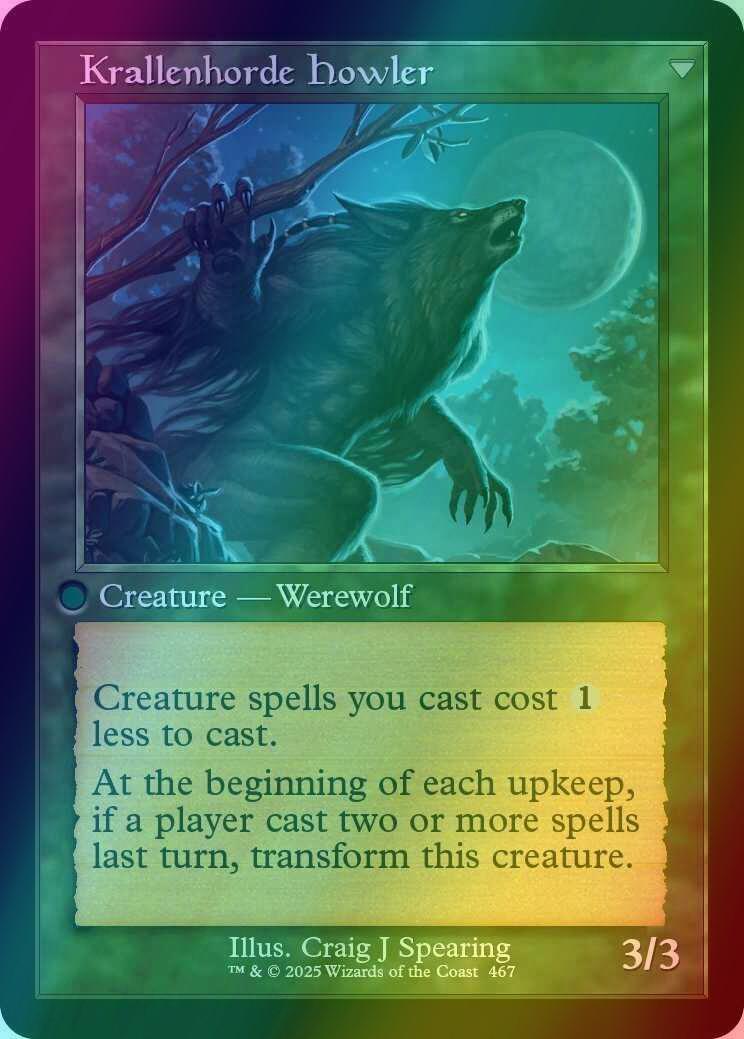 Duskwatch Recruiter // Krallenhorde Howler [467] [Retro Frame] [Innistrad Remastered] [Foil]