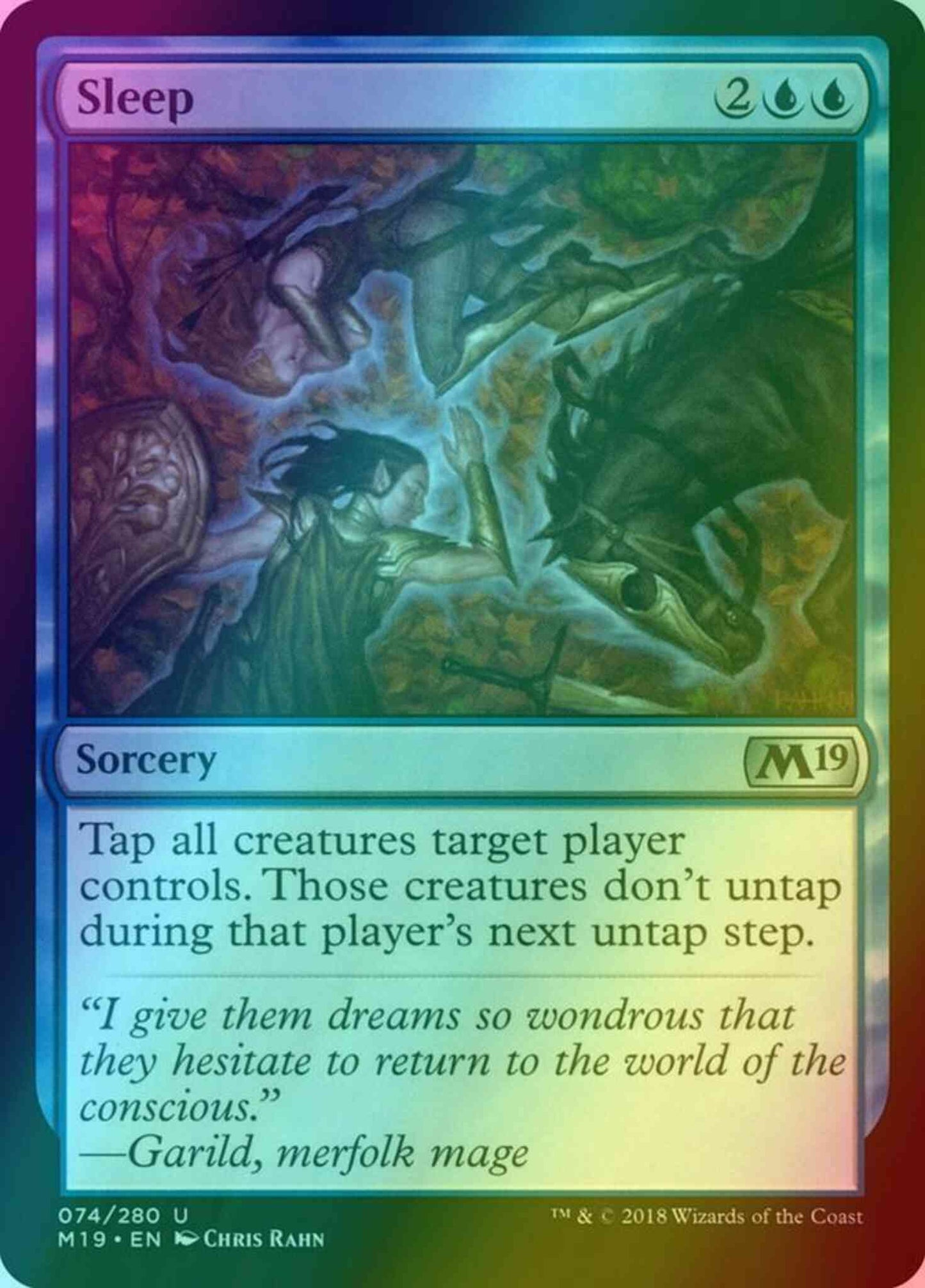 Sleep [74] [Core Set 2019] [Foil]