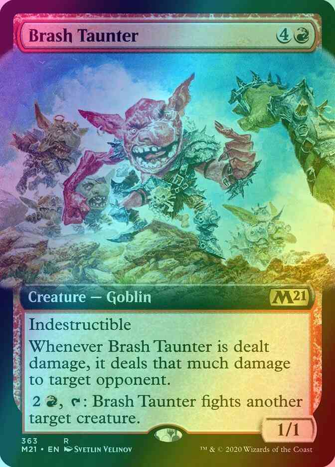 Brash Taunter [363] [Extended Art] [Core Set 2021] [Foil]