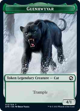 Guenhwyvar Token [13] [Adventures in the Forgotten Realms: Tokens] [Non-Foil]