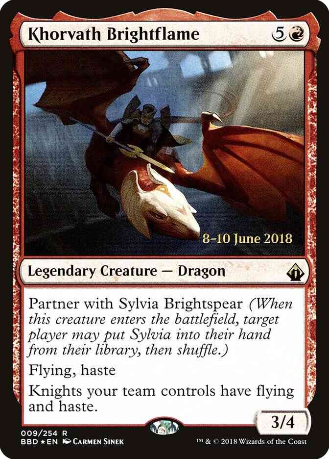 Khorvath Brightflame [9s] [Battlebond Promos] [Foil]