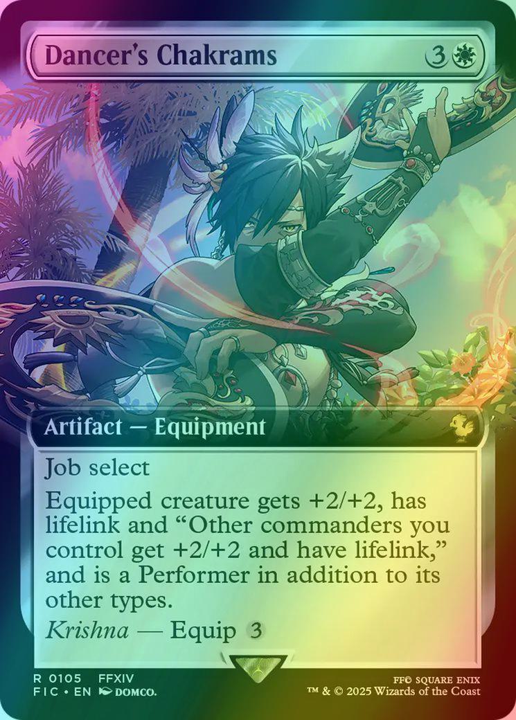 Dancer's Chakrams [105] [Extended Art] [FINAL FANTASY: Commander] [Foil]