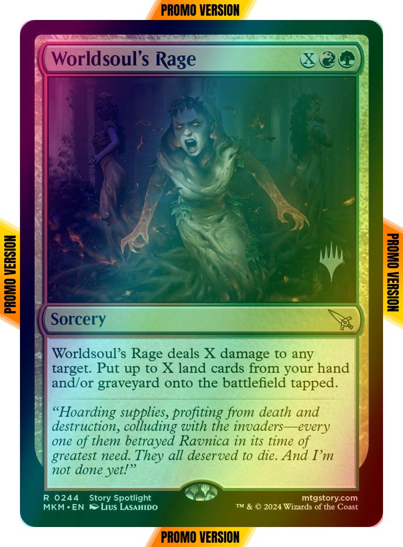 Worldsoul's Rage [244p] [Promo Pack] [Murders at Karlov Manor: Promos] [Foil]