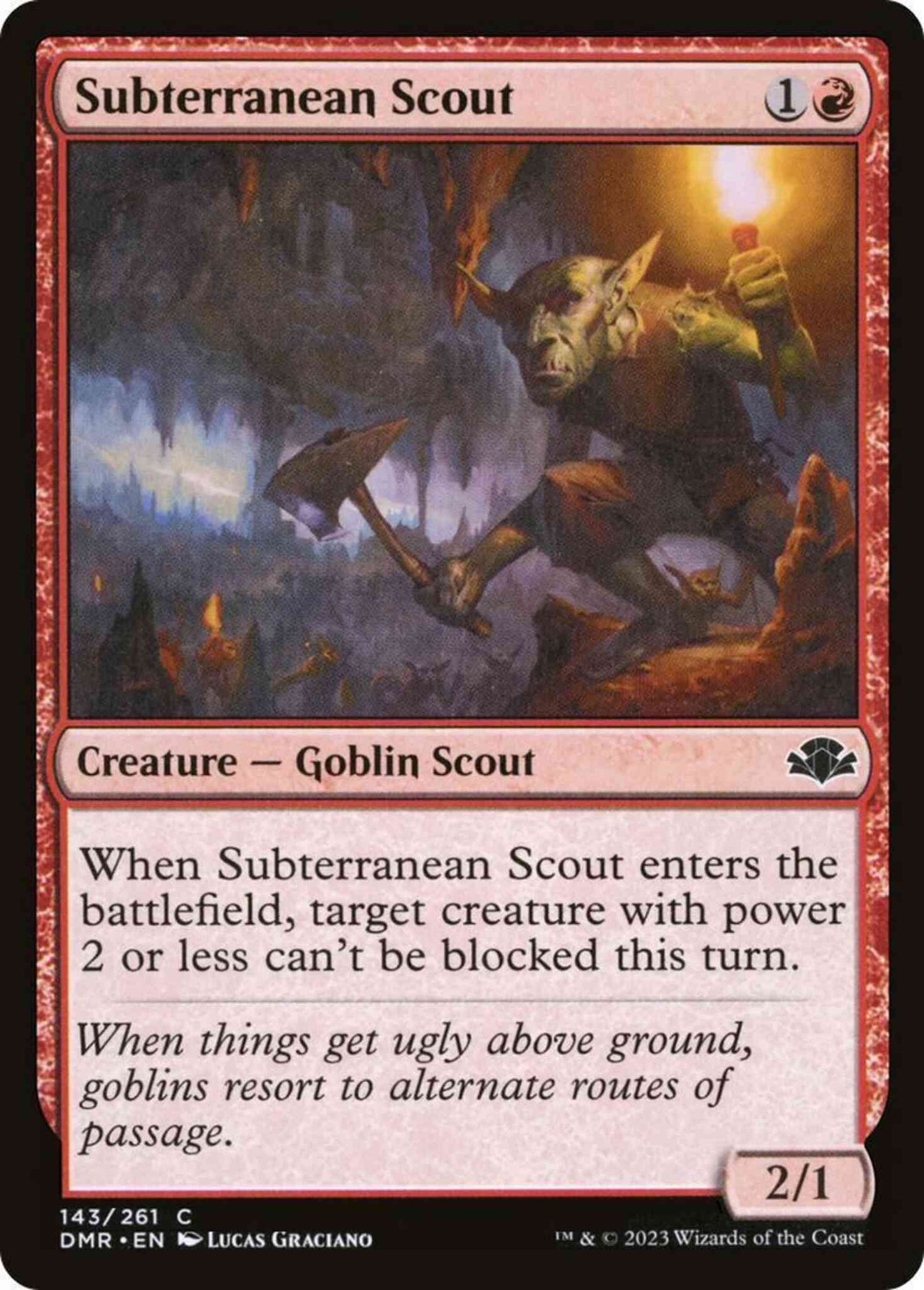 Subterranean Scout [143] [Dominaria Remastered] [Non-Foil]