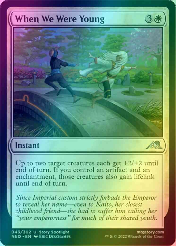 When We Were Young [43] [Kamigawa: Neon Dynasty] [Foil]
