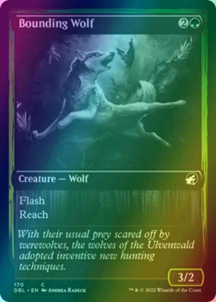 Bounding Wolf [170] [Innistrad: Double Feature] [Foil]