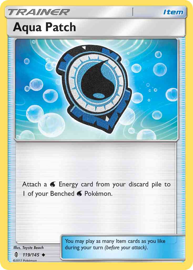 Aqua Patch - 119/145 - Uncommon [sm2-119] [Reverse Holo]