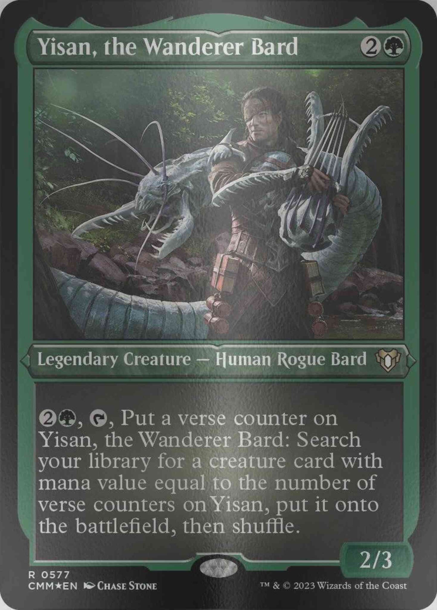 Yisan, the Wanderer Bard [577] [Commander Masters] [Etched Foil]