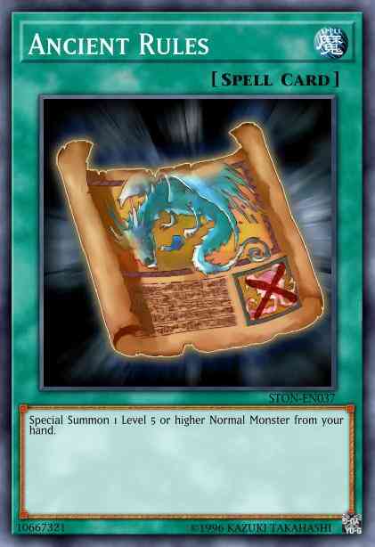 Ancient Rules - STON-EN037 - Rare - Unlimited