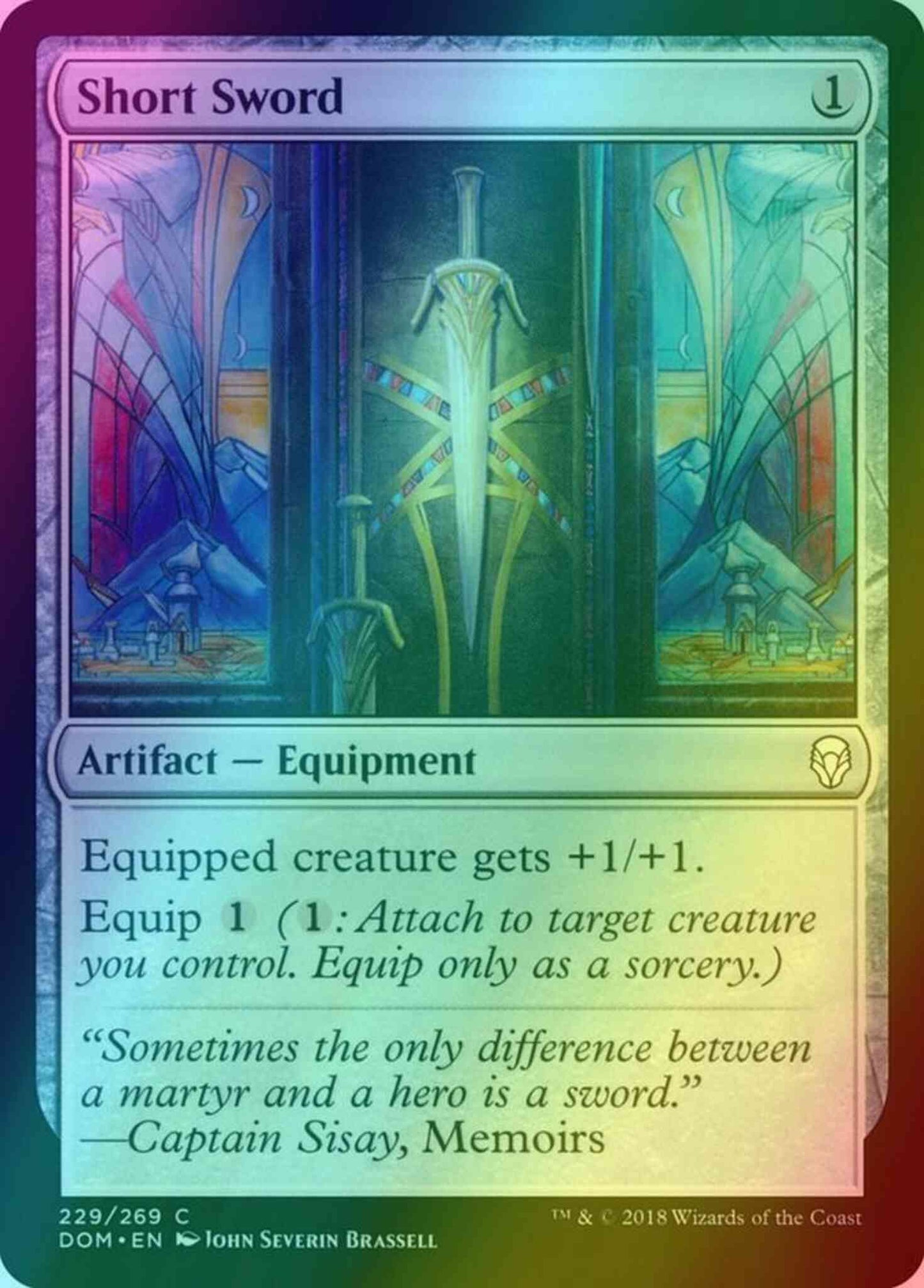 Short Sword [229] [Dominaria] [Foil]