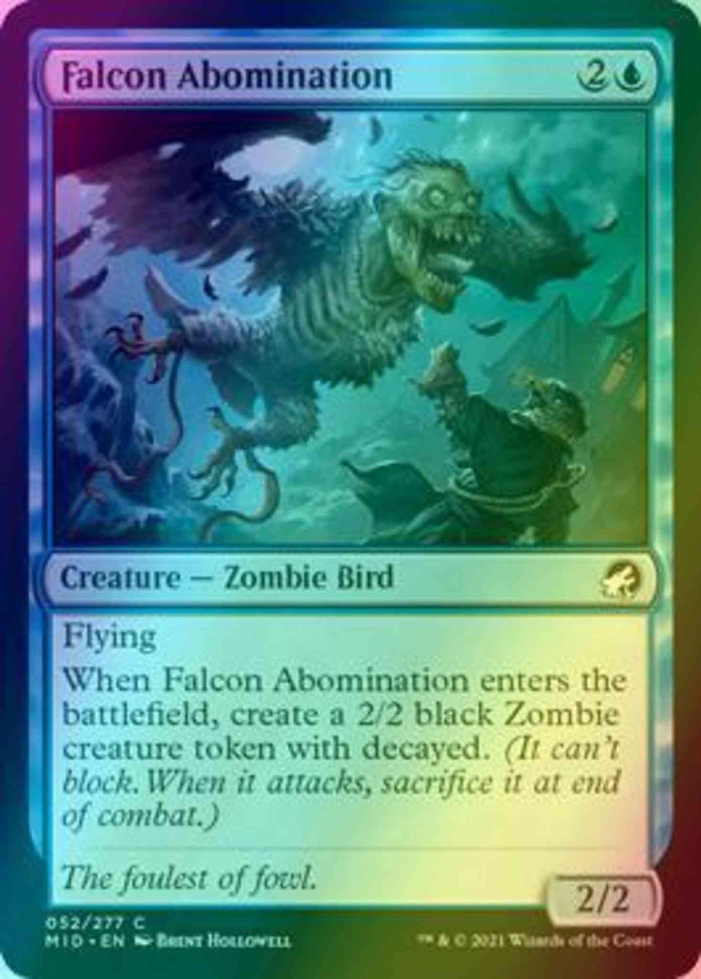 Falcon Abomination [52] [Innistrad: Midnight Hunt] [Foil]