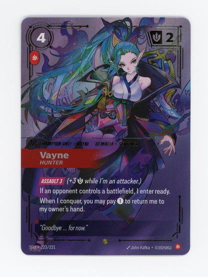 Vayne, Hunter — Overnumbered|Foil — ID 19972