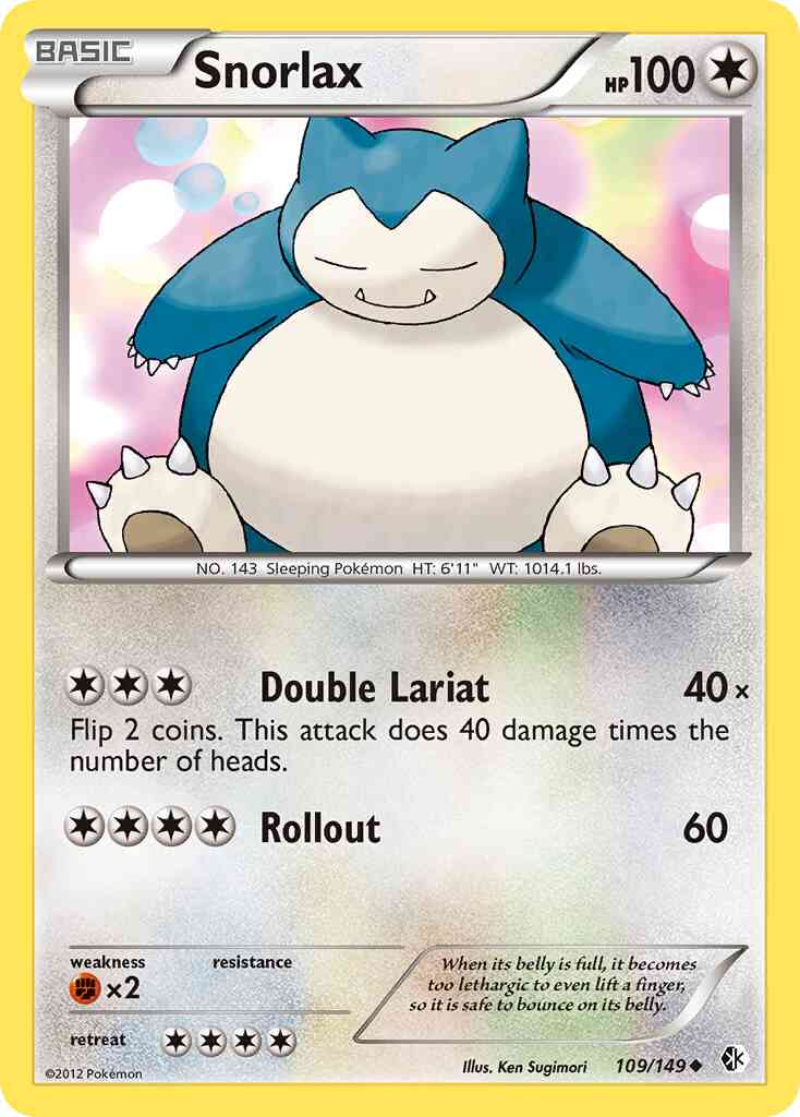 Snorlax - 109/149 - Uncommon [bw7-109] [Non-Holo]
