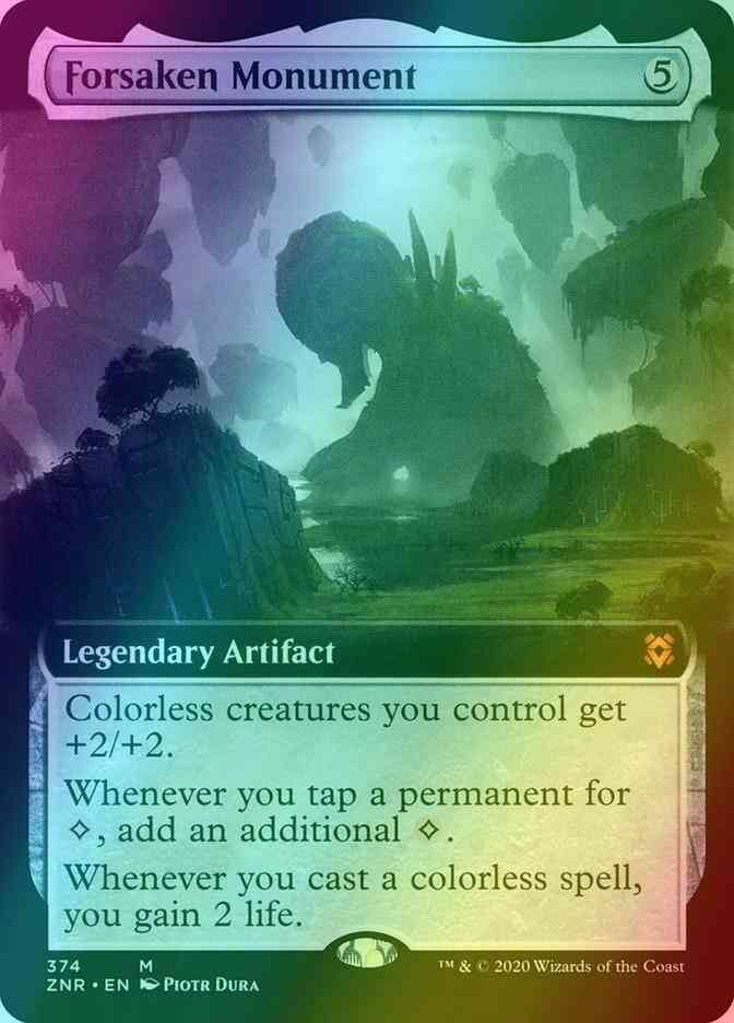 Forsaken Monument [374] [Extended Art] [Zendikar Rising] [Foil]