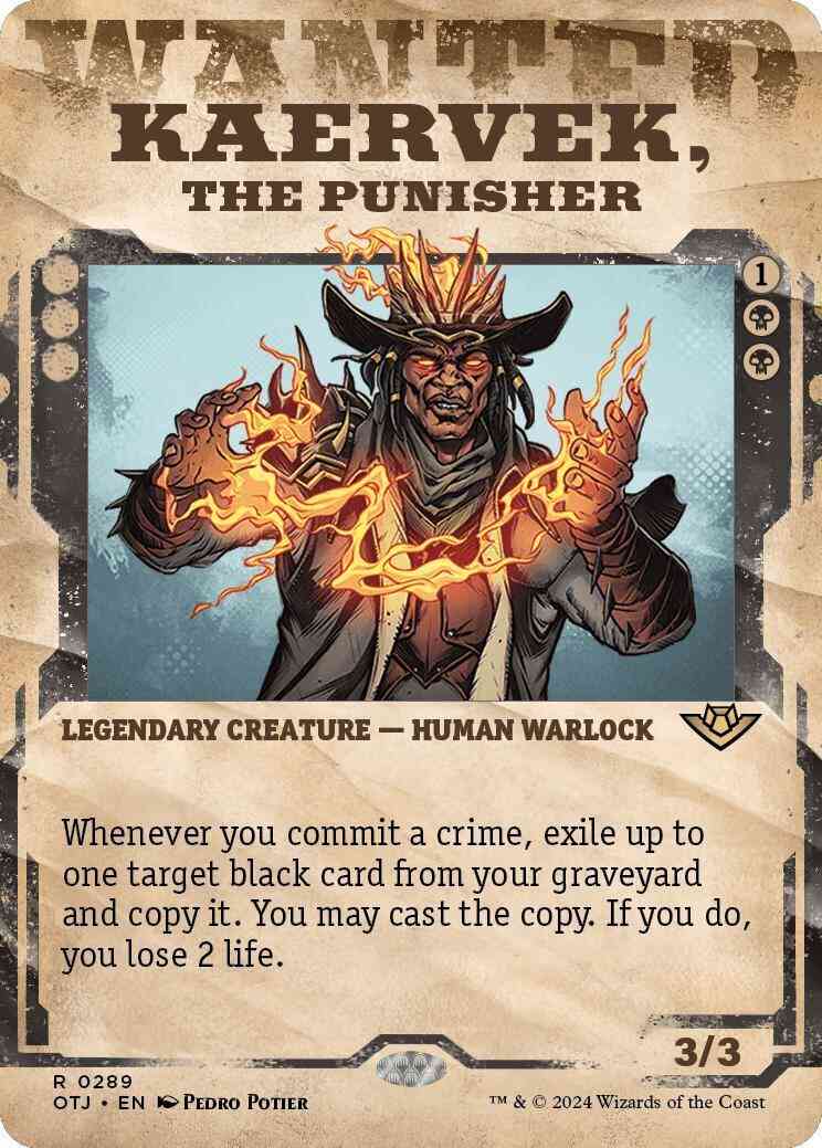 Kaervek, the Punisher [289] [Wanted Poster Showcase] [Outlaws of Thunder Junction] [Non-Foil]