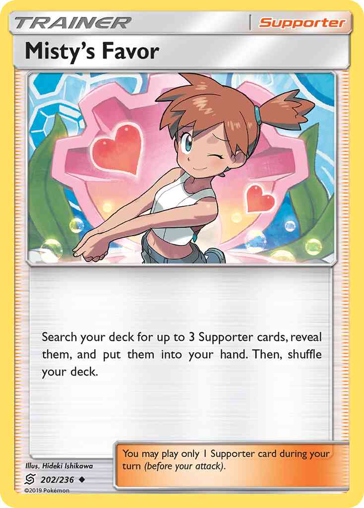Misty's Favor - 202/236 - Uncommon [sm11-202] [Reverse Holo]