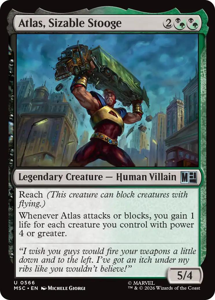 Atlas, Sizable Stooge [566] [Beginner Box] [Marvel Super Heroes: Commander] [Non-Foil]