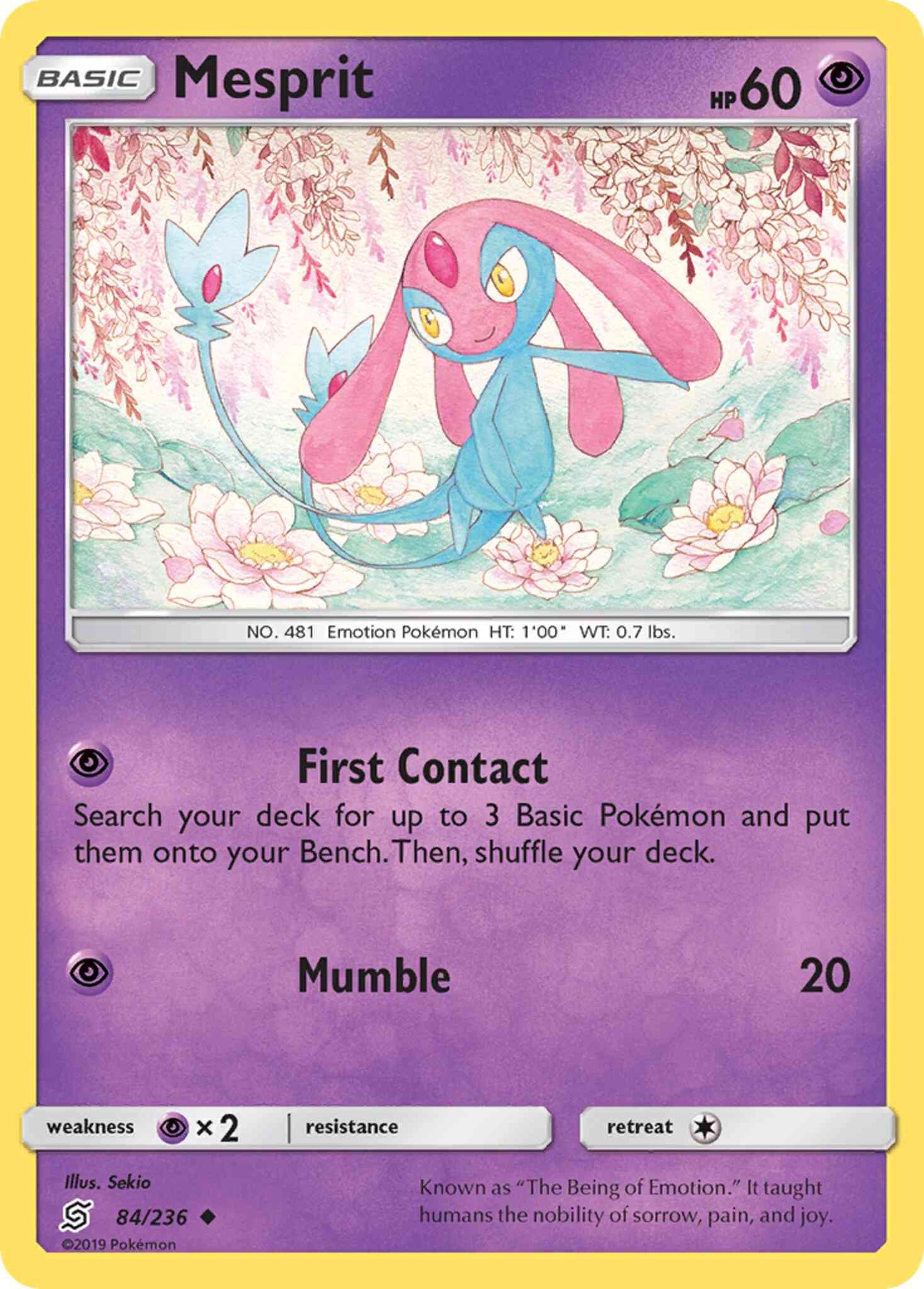 Mesprit - 84/236 - Uncommon [sm11-84] [Non-Holo]