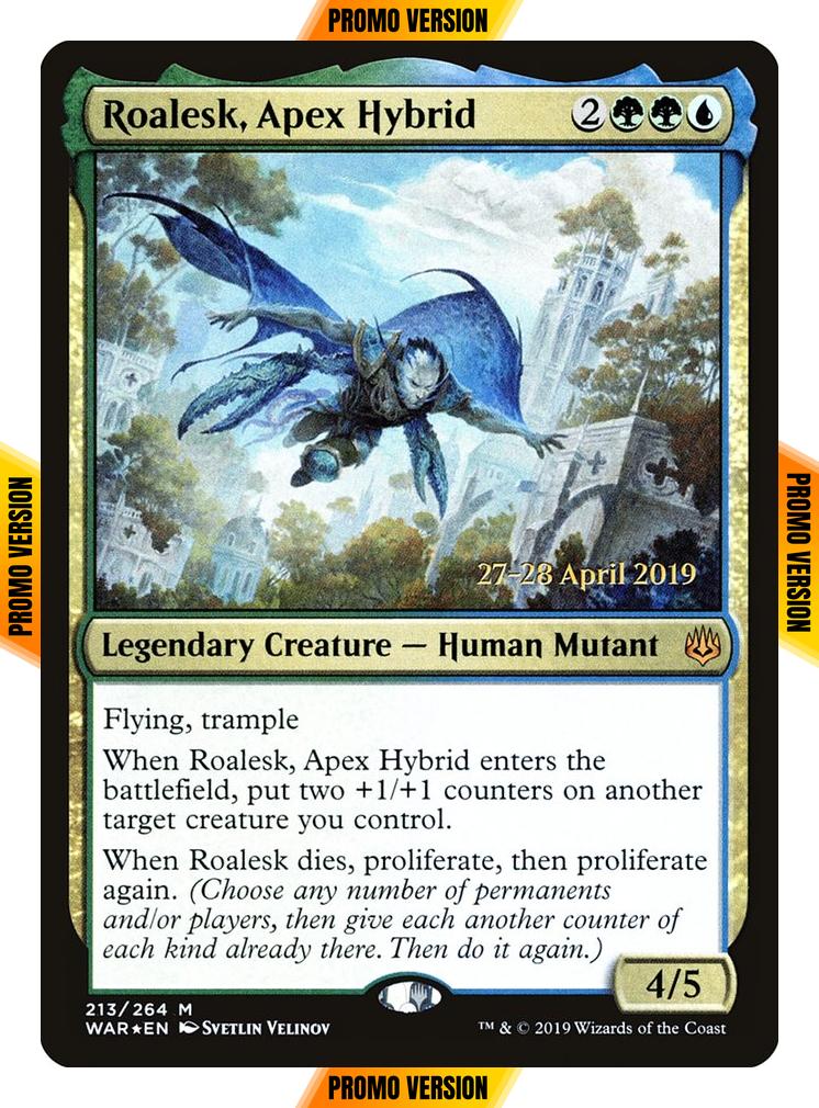 Roalesk, Apex Hybrid [213s] [War of the Spark Promos] [Foil]