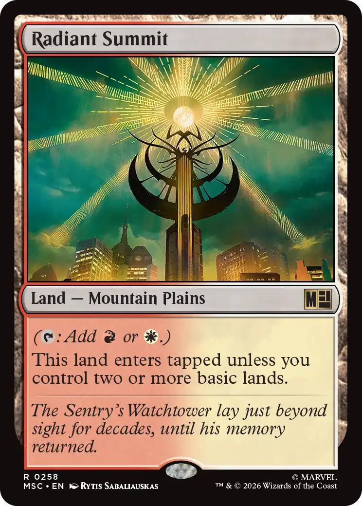 Radiant Summit [258] [Marvel Super Heroes: Commander] [Non-Foil]