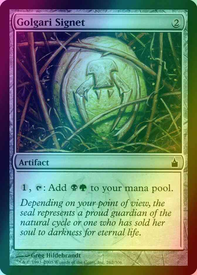 Golgari Signet [262] [Ravnica City Of Guilds] [Foil]