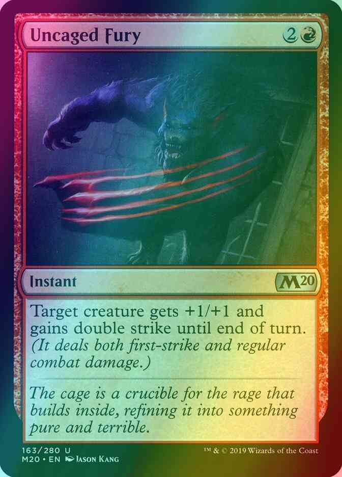 Uncaged Fury [163] [Core Set 2020] [Foil]