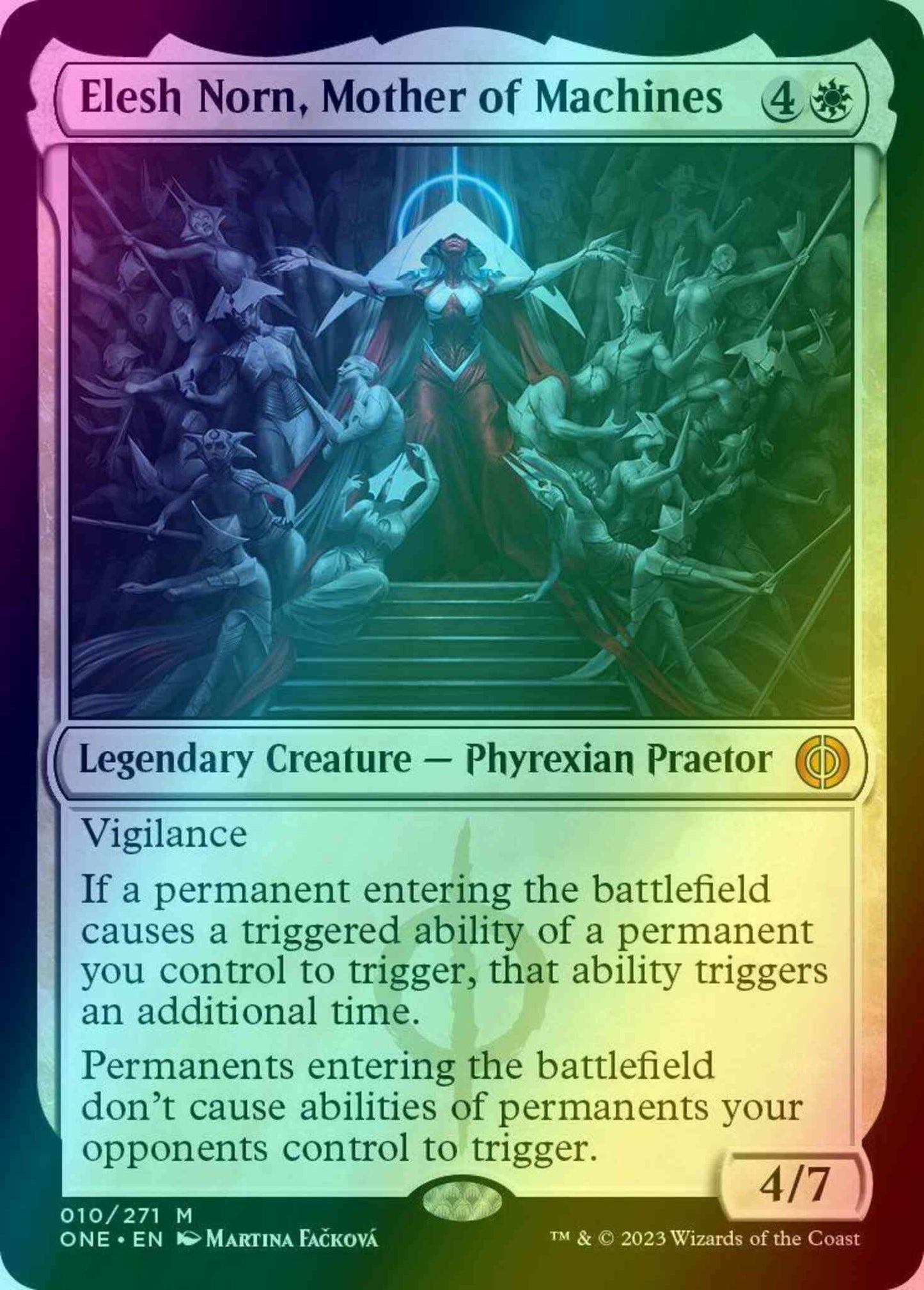 Elesh Norn, Mother of Machines [10] [Phyrexia: All Will Be One] [Foil]