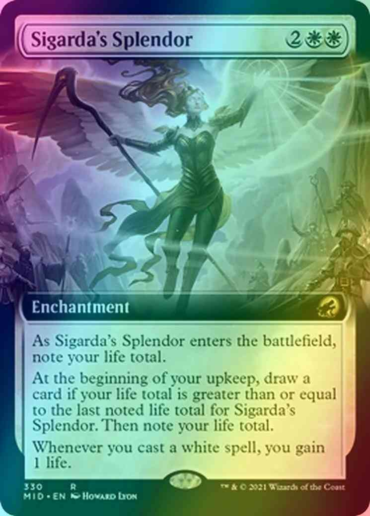 Sigarda's Splendor [330] [Extended Art] [Innistrad: Midnight Hunt] [Foil]