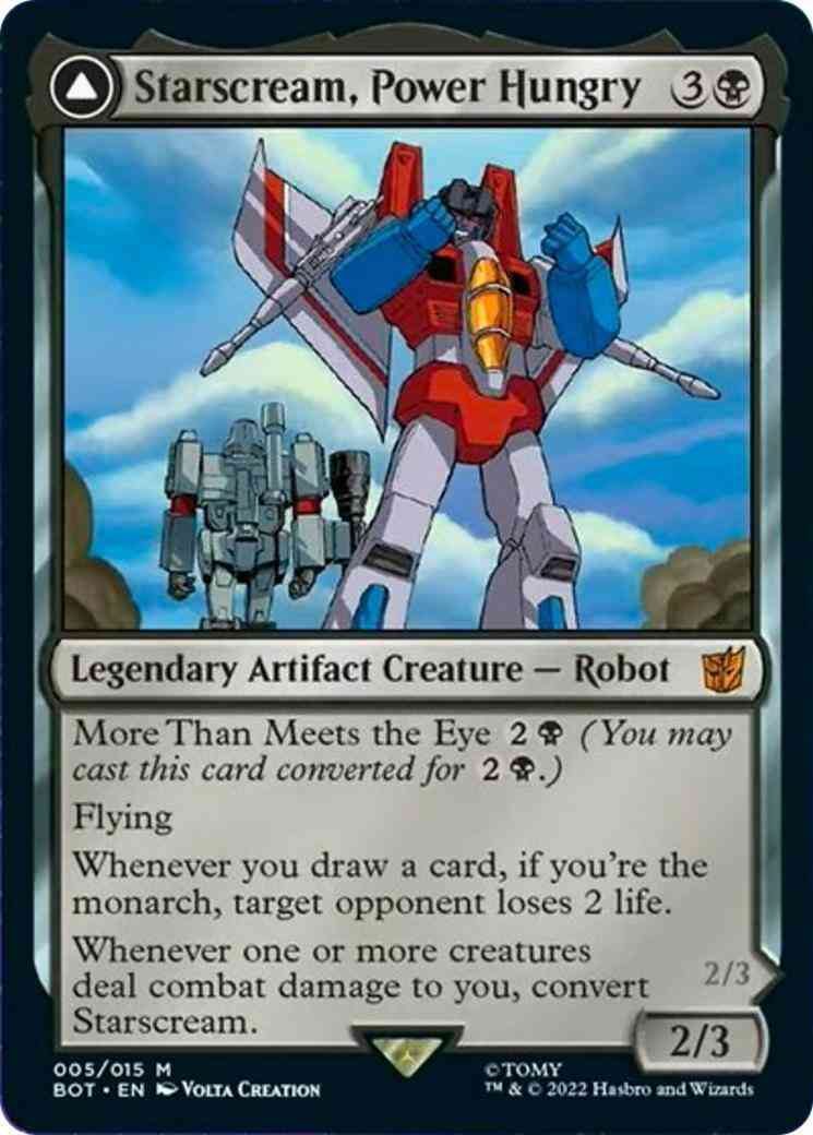 Starscream, Power Hungry // Starscream, Seeker Leader [5] [Universes Beyond: Transformers] [Non-Foil]