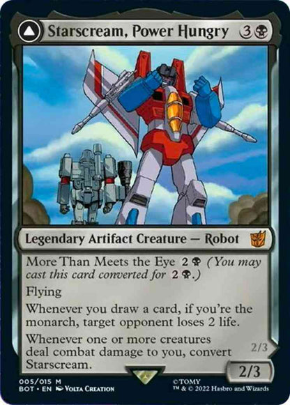 Starscream, Power Hungry // Starscream, Seeker Leader [5] [Universes Beyond: Transformers] [Non-Foil]