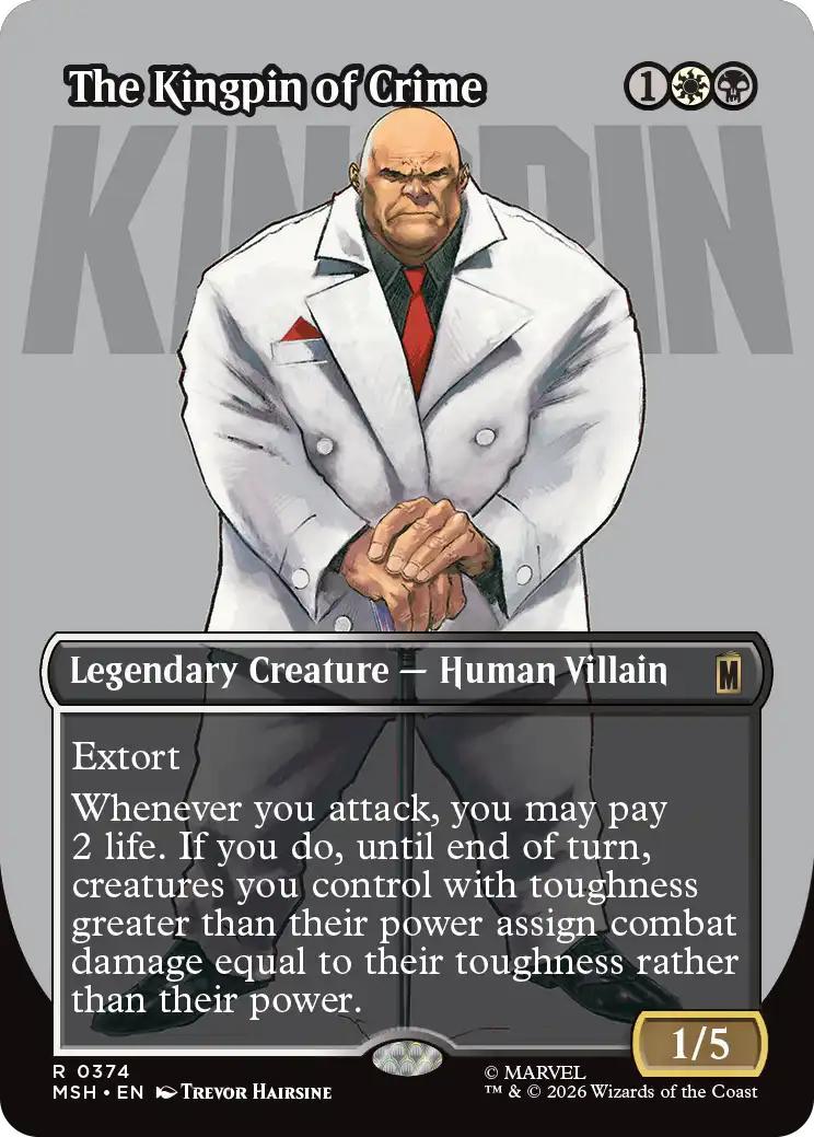 The Kingpin of Crime [374] [Borderless] [Logo] [Marvel Super Heroes] [Non-Foil]
