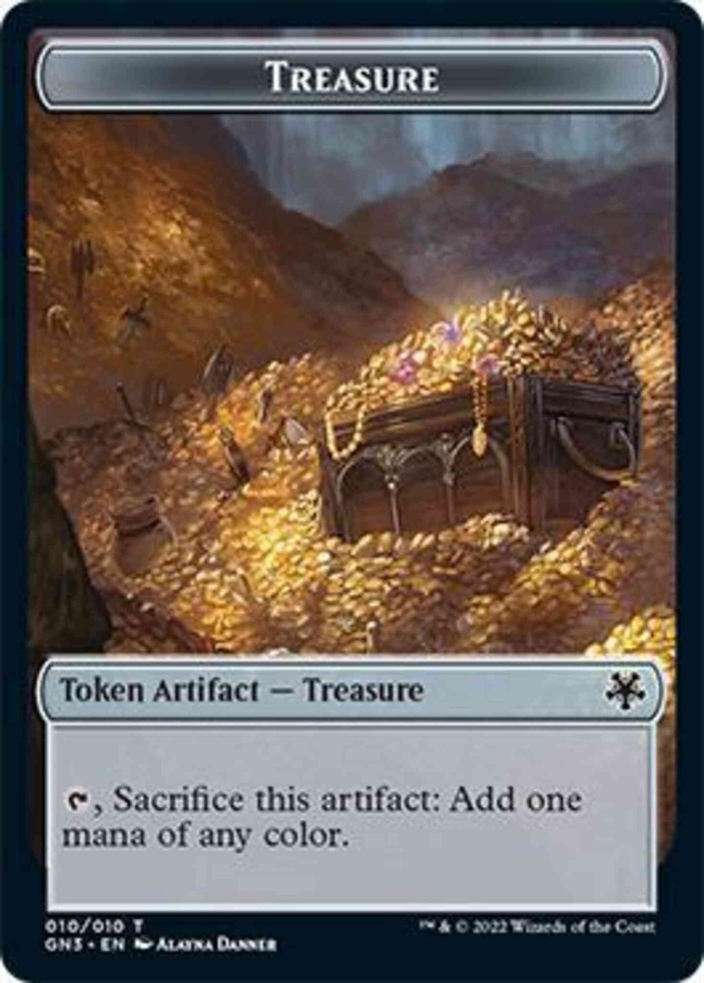 Treasure Token (10) // Zombie Token (07) [Game Night: Free-for-All: Tokens] [Non-Foil]