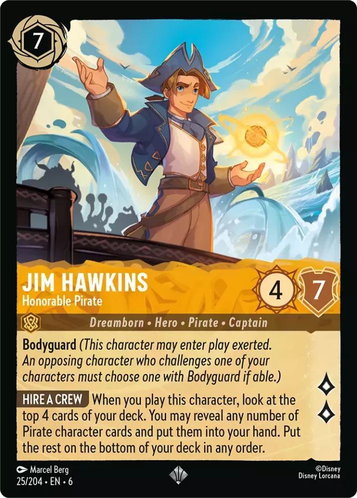 Jim Hawkins - Honorable Pirate - 25/204 [Azurite Sea] [Non-Foil]