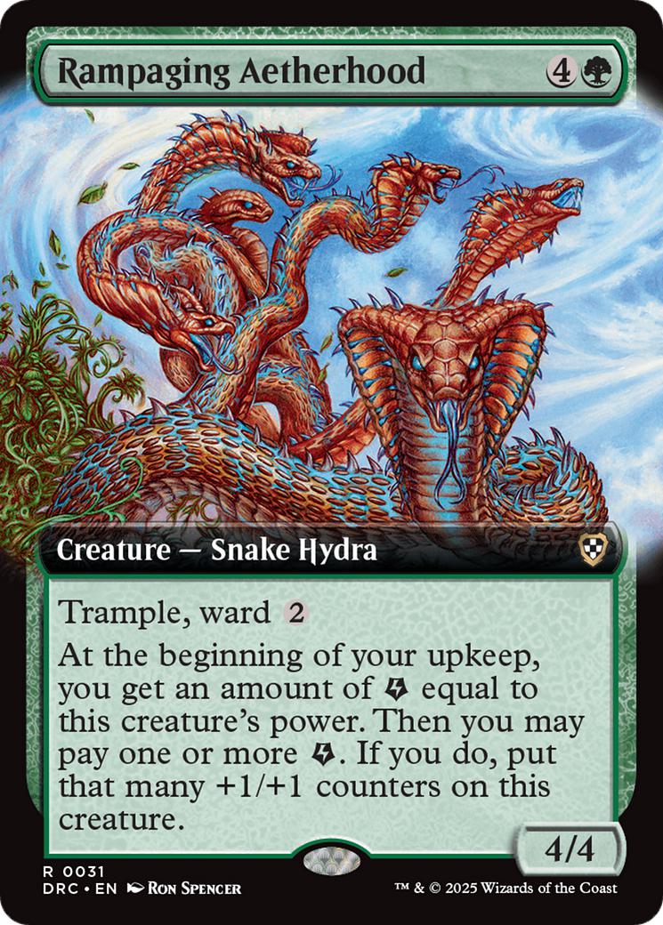 Rampaging Aetherhood [31] [Extended Art] [Aetherdrift: Commander] [Non-Foil]