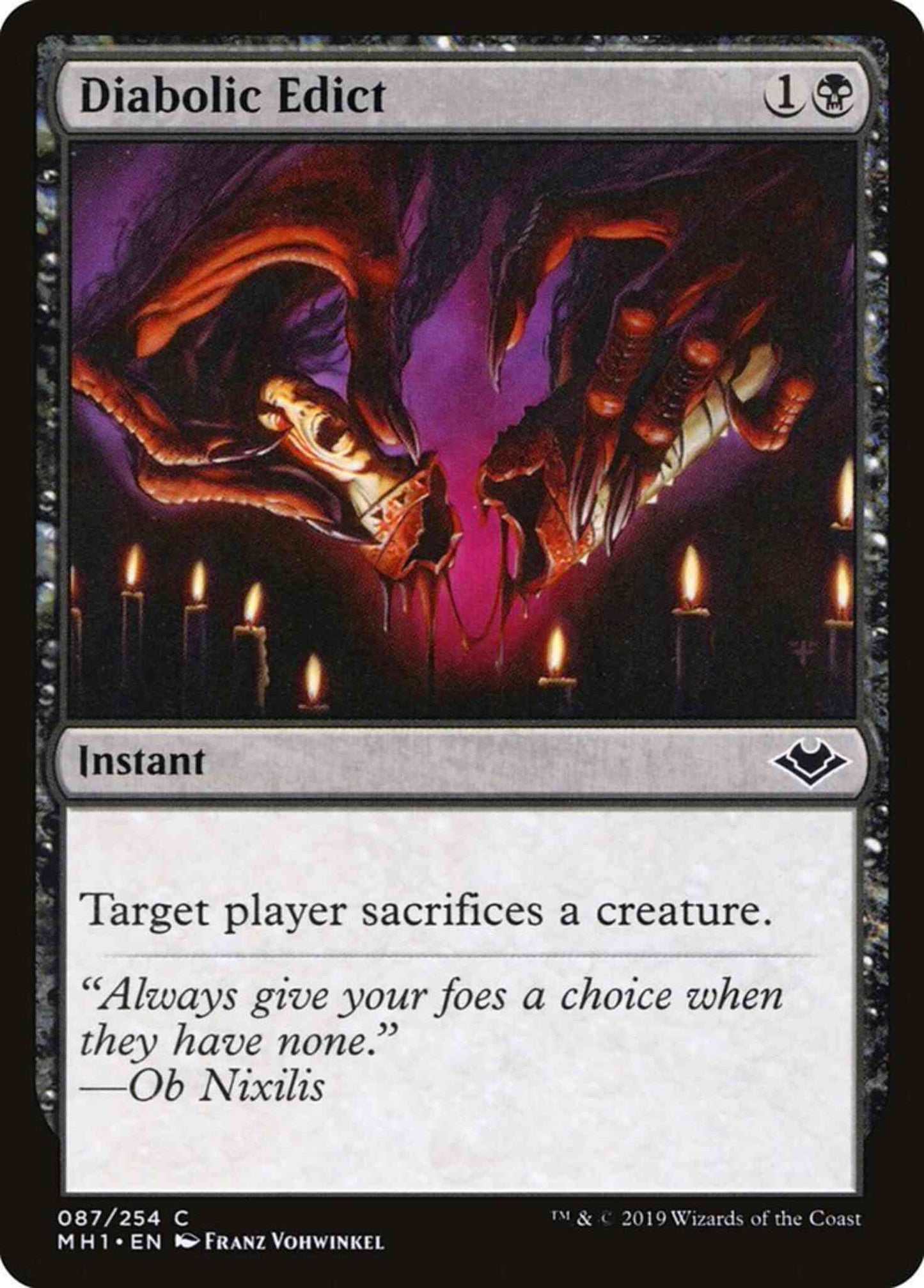 Diabolic Edict [87] [Modern Horizons] [Non-Foil]