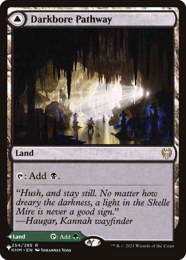 Darkbore Pathway // Slitherbore Pathway [KHM-254] [The List] [Non-Foil]