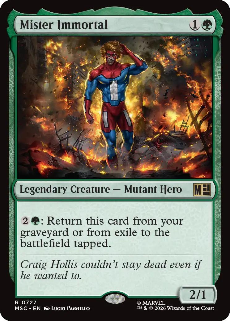 Mister Immortal [727] [Jumpstart] [Marvel Super Heroes: Commander] [Non-Foil]