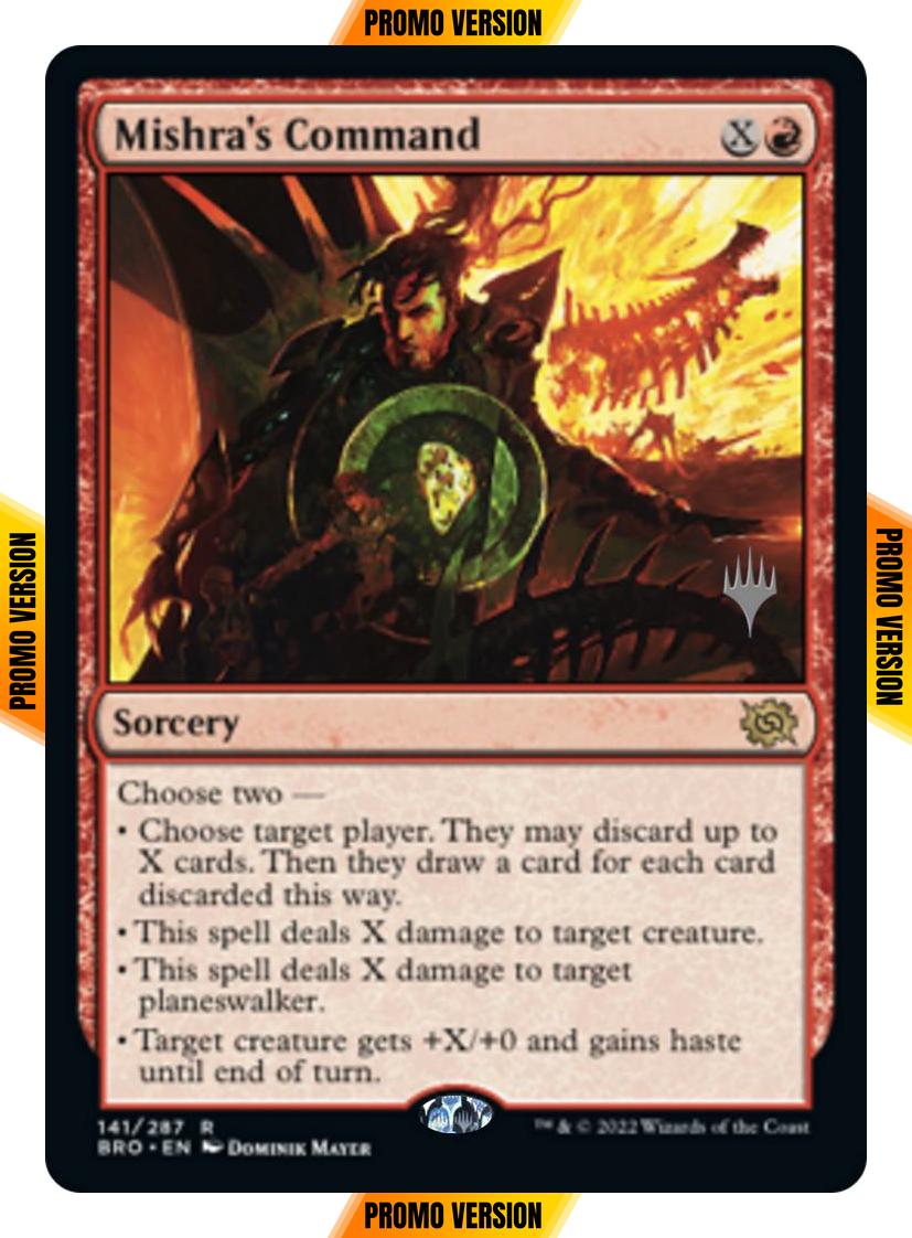 Mishra's Command [141p] [Promo Pack] [The Brothers' War: Promos] [Non-Foil]