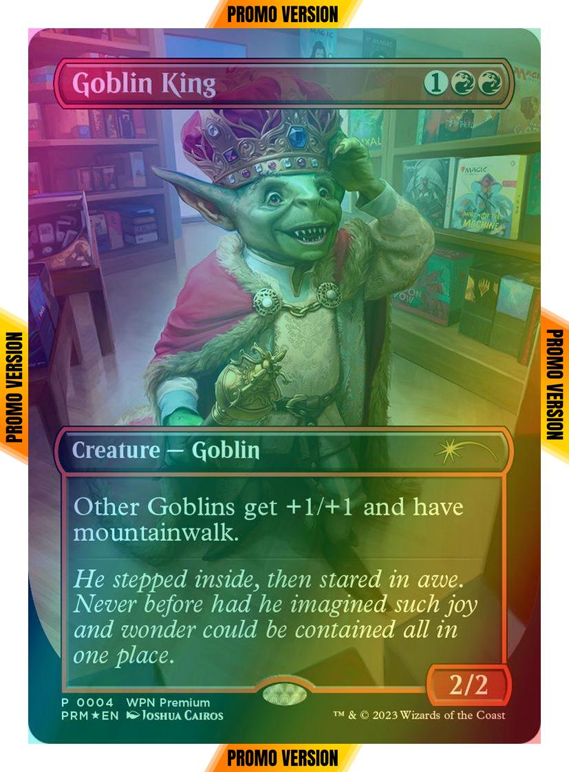 Goblin King [4] [Borderless] [WPN Premium] [Wizards Play Network 2024] [Foil]