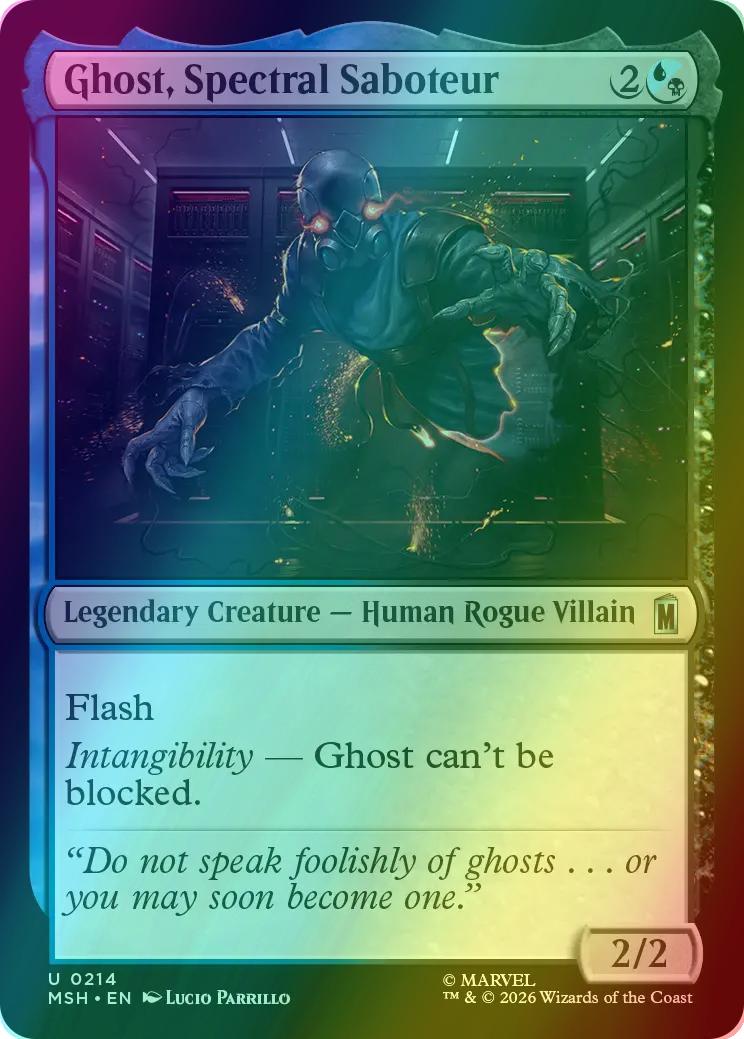Ghost, Spectral Saboteur [214] [Marvel Super Heroes] [Foil]