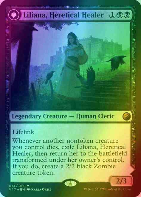 Liliana, Heretical Healer // Liliana, Defiant Necromancer [14] [From the Vault: Transform] [Foil]