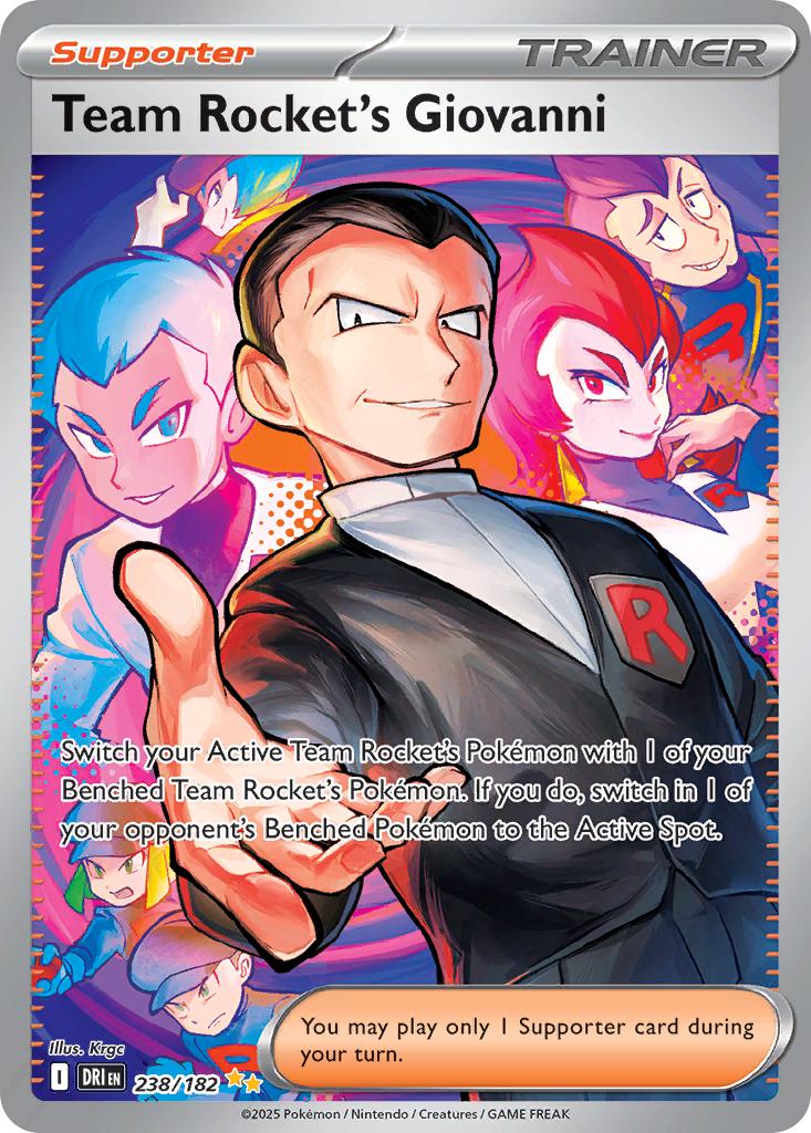Team Rocket's Giovanni - 238/182 - Special Illustration Rare [sv10-238] [Ultra]