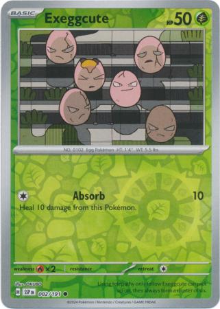 Exeggcute - 002/191 - Common [sv08-002] [Reverse Holo]
