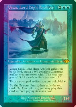 Urza, Lord High Artificer [11] [Retro Frame] [Modern Horizons 1 Timeshifts] [Etched Foil]