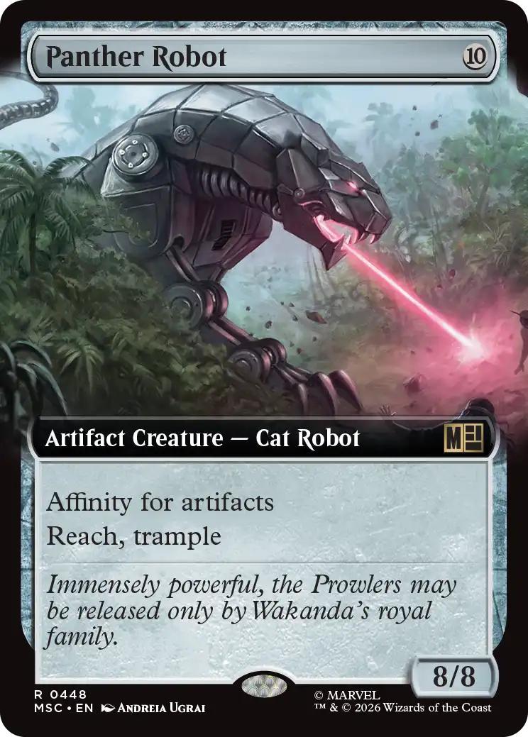Panther Robot [448] [Extended Art] [Marvel Super Heroes: Commander] [Non-Foil]