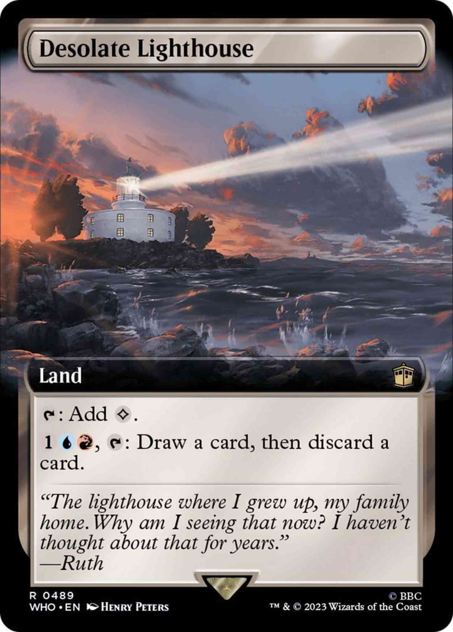 Desolate Lighthouse [489] [Extended Art] [Universes Beyond: Doctor Who] [Non-Foil]