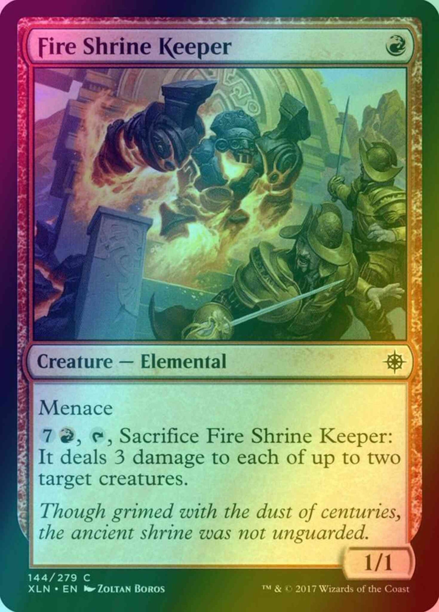 Fire Shrine Keeper [144] [Ixalan] [Foil]