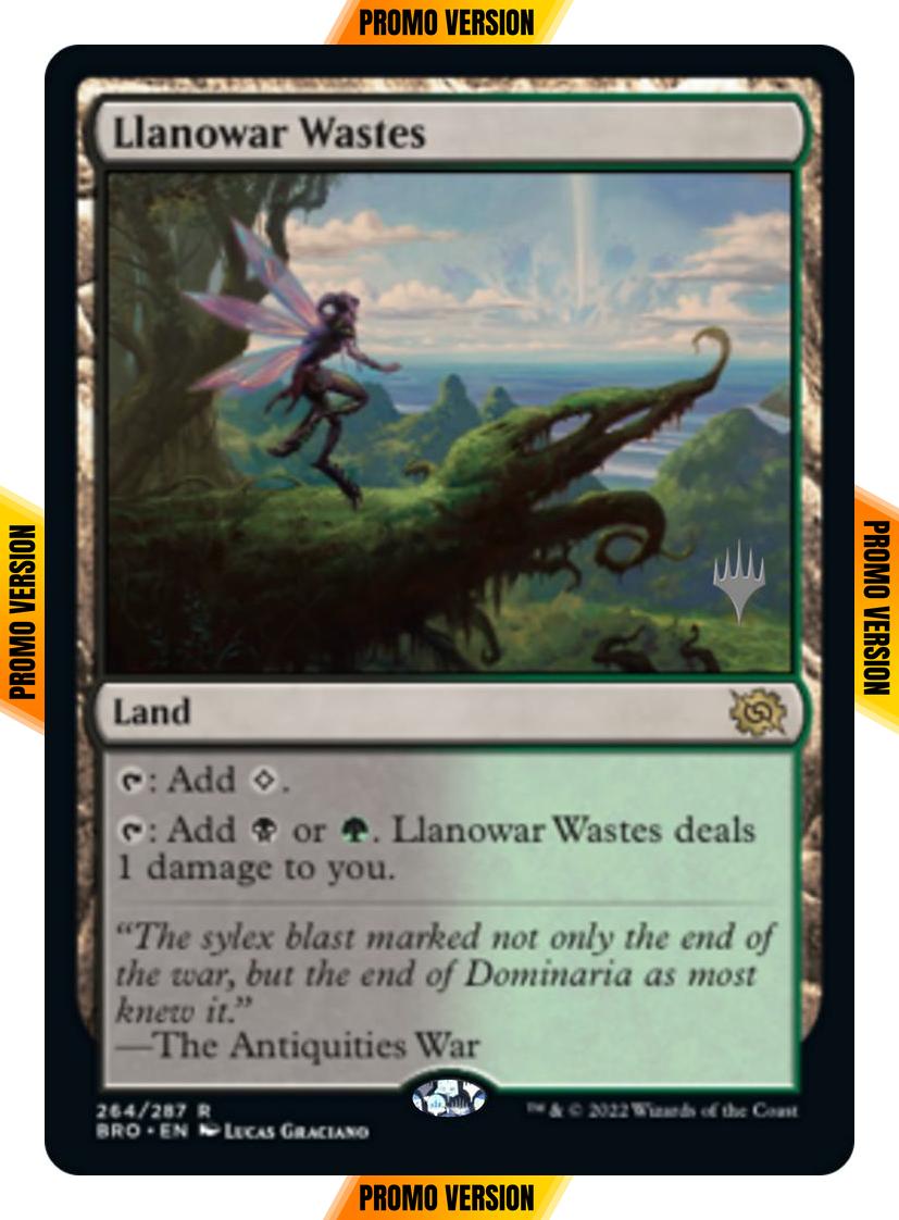 Llanowar Wastes [264p] [Promo Pack] [The Brothers' War: Promos] [Non-Foil]